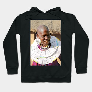 Happy Maasai (or Masai) Woman, East Africa Hoodie